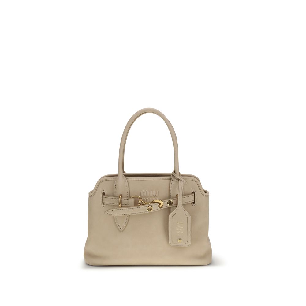 Beige Lamb Ovis Aries Handbag Bag