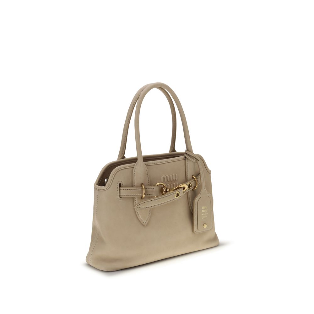Beige Lamb Ovis Aries Handbag Bag