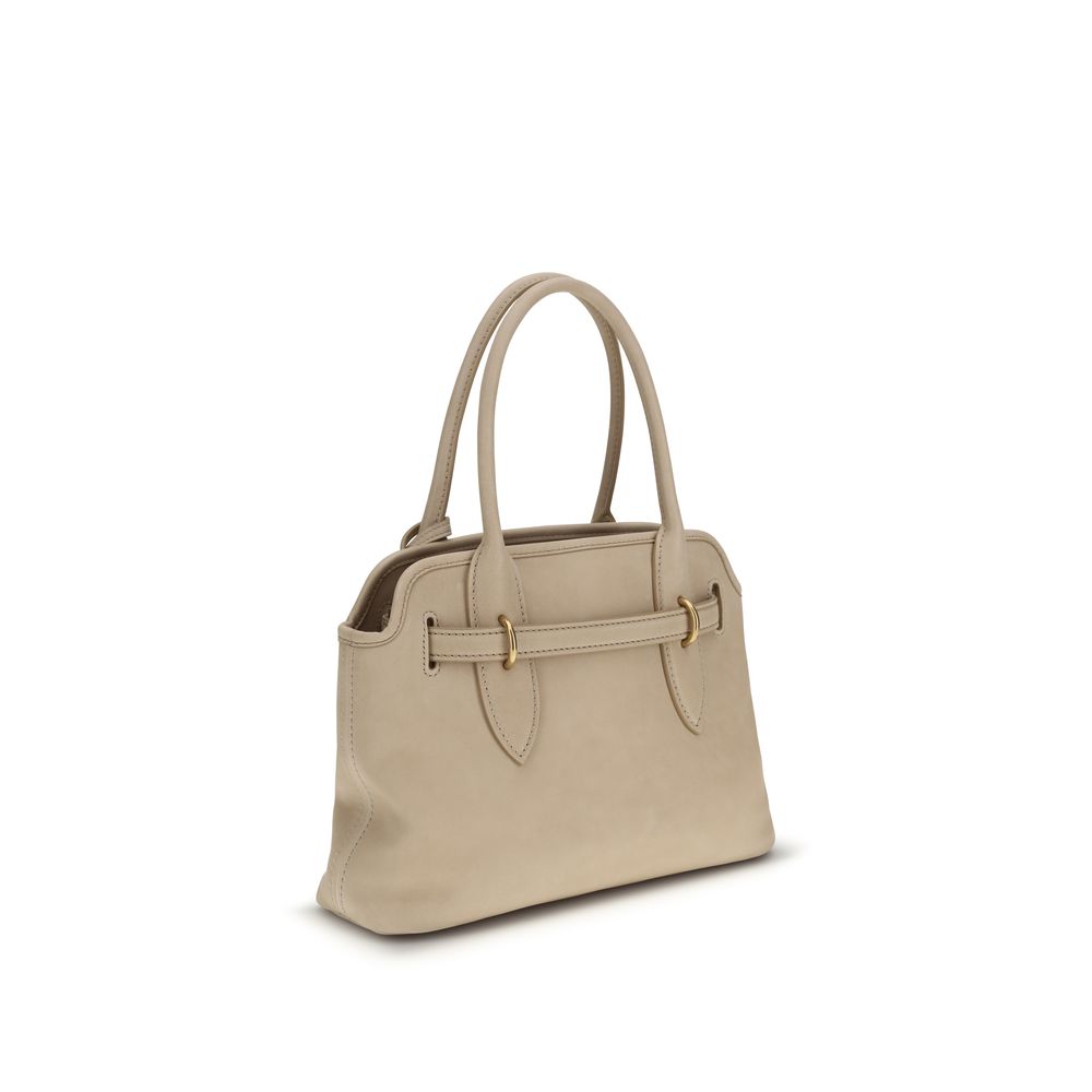 Beige Lamb Ovis Aries Handbag Bag