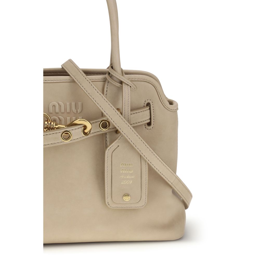 Beige Lamb Ovis Aries Handbag Bag