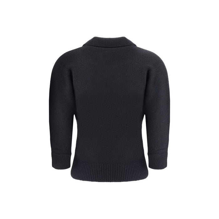 Khaite 100% Cashmere sweater in black — view 2