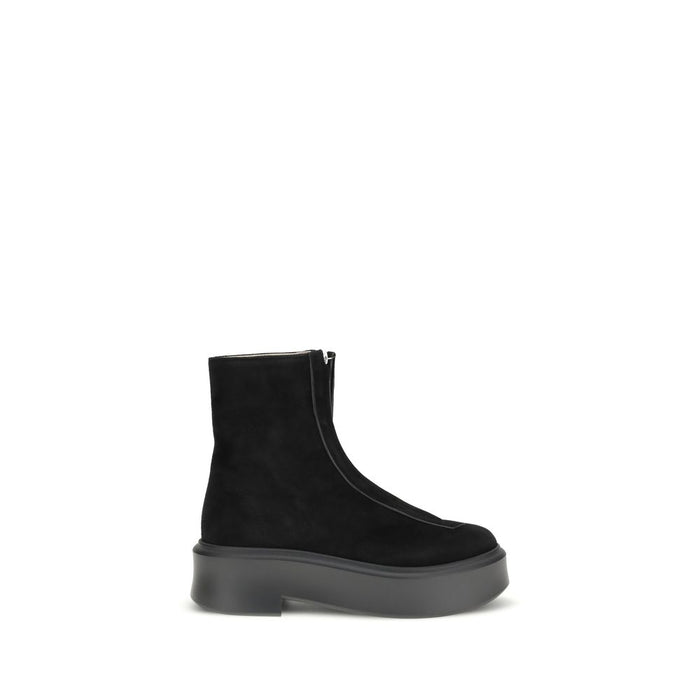 The Row 100% Calf Leather Bos Taurus boot in black