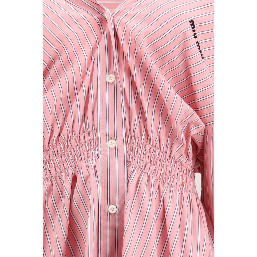 Miu Miu 100% Cotton tunic in pink — view 3