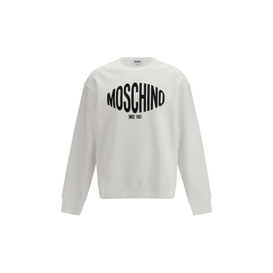 Moschino 100% Cotton sweatshirt in white