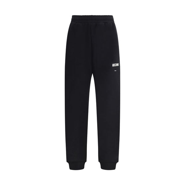 Moschino 100% Cotton joggers in black