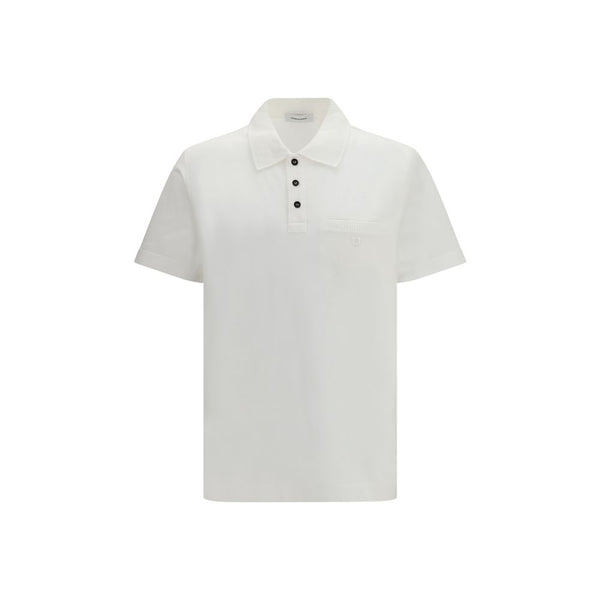 Ferragamo 100% Cotton polo shirt in white