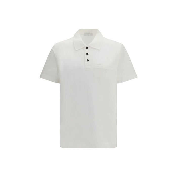 Ferragamo 100% Cotton polo shirt in white