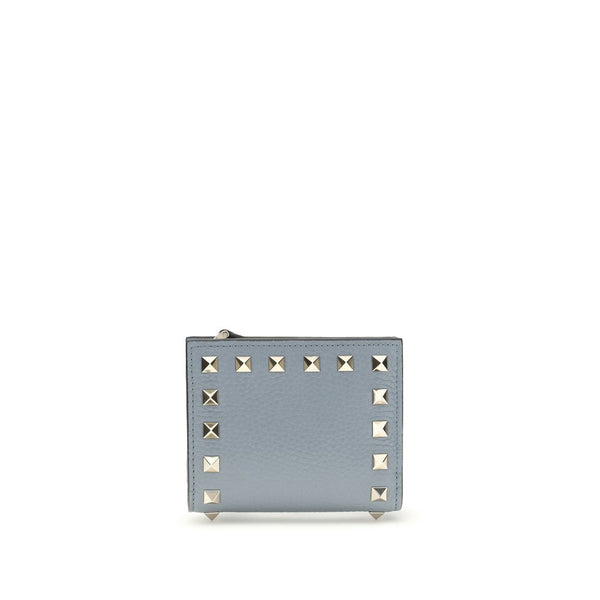 Valentino Garavani 100% Lamb Leather wallet in blue