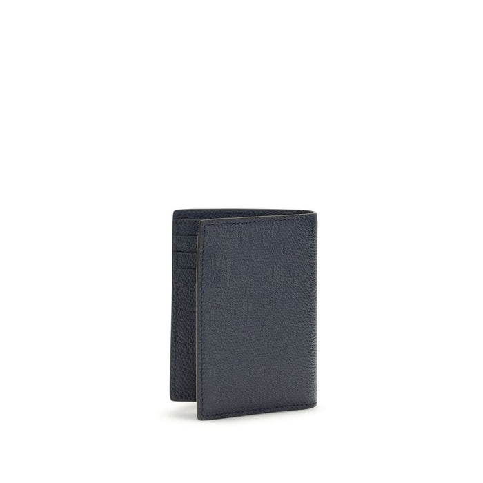 Valentino Garavani 100% Calf Leather Bos Taurus wallet in blue — view 2