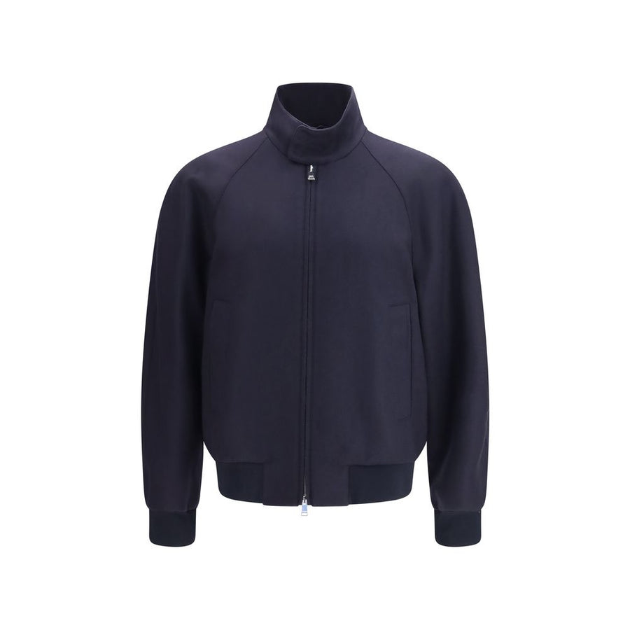 Fendi 98% Cashmere bomber jacket in navy