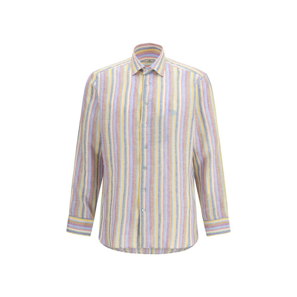 Etro 100% Linen shirt in multicolor