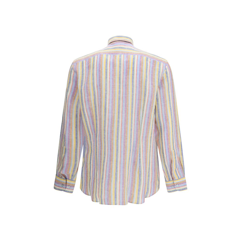 Etro 100% Linen shirt in multicolor — view 2