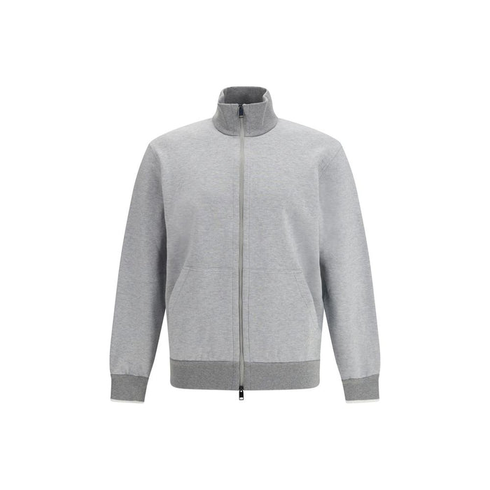 Brioni 100% Cotton sweatshirt in gray