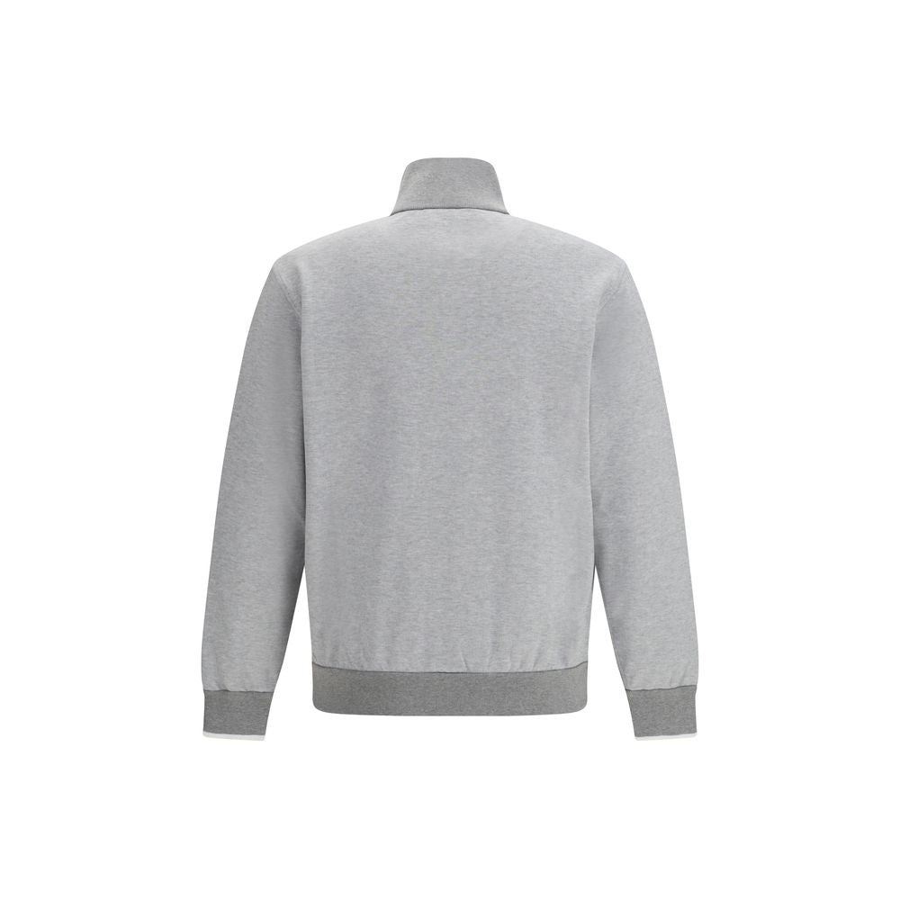 Brioni 100% Cotton sweatshirt in gray — view 2
