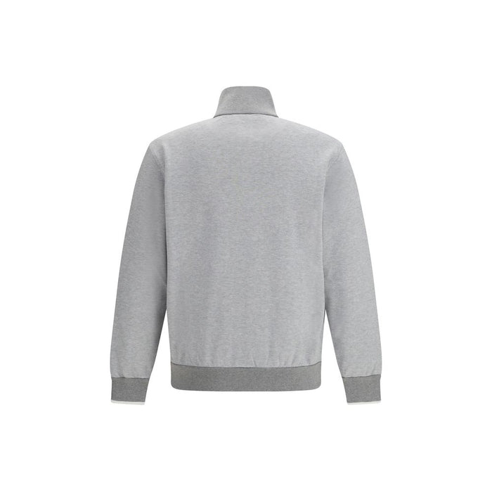 Brioni 100% Cotton sweatshirt in gray — view 2