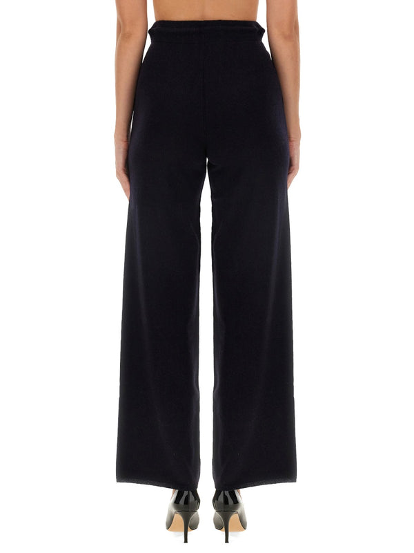 Trousers Rino Blue Wool-Cashmere