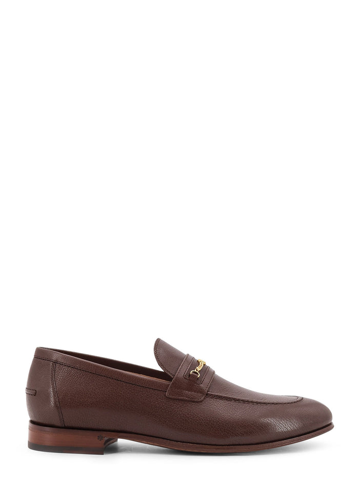 Valentino Garavani Flat Shoes Bark Brown Pelle