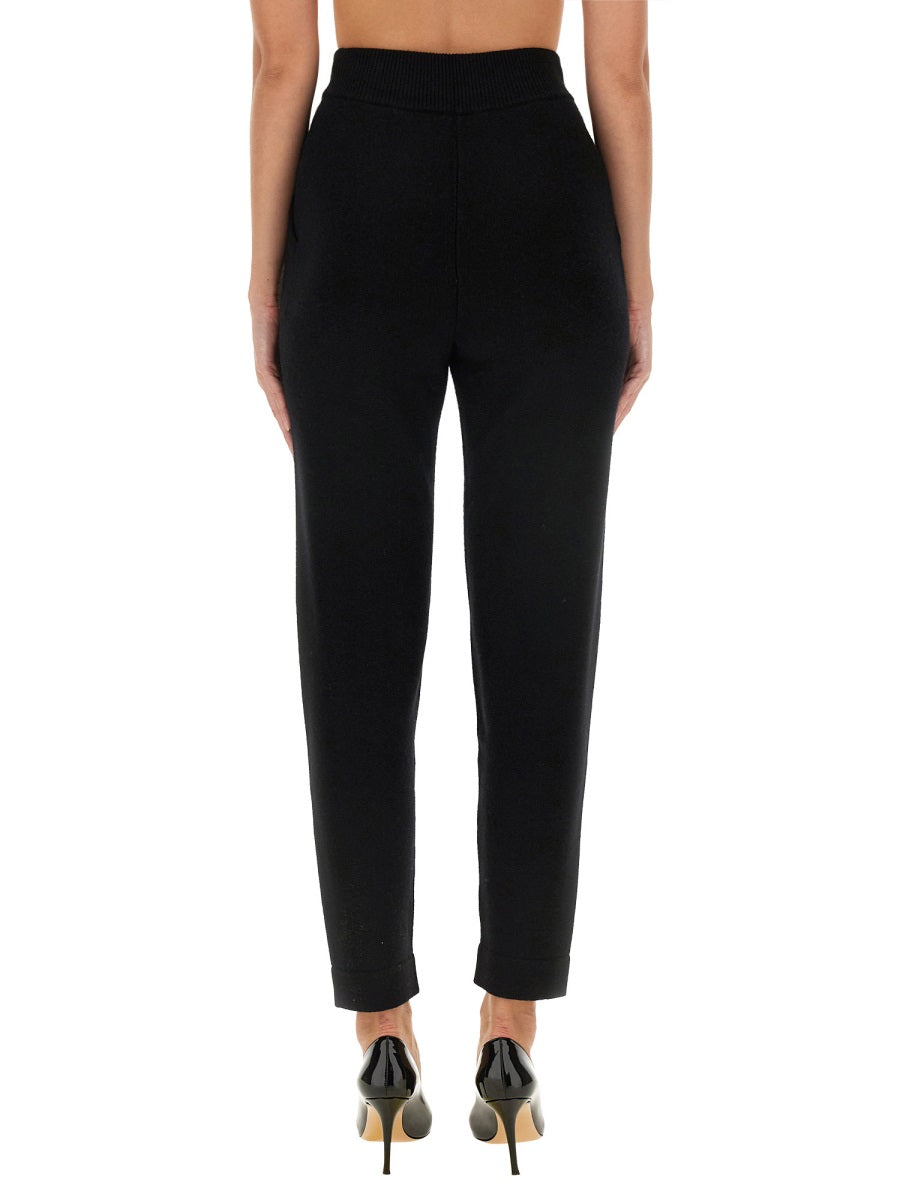 Pants Opera Black Wool-Cashmere Trousers