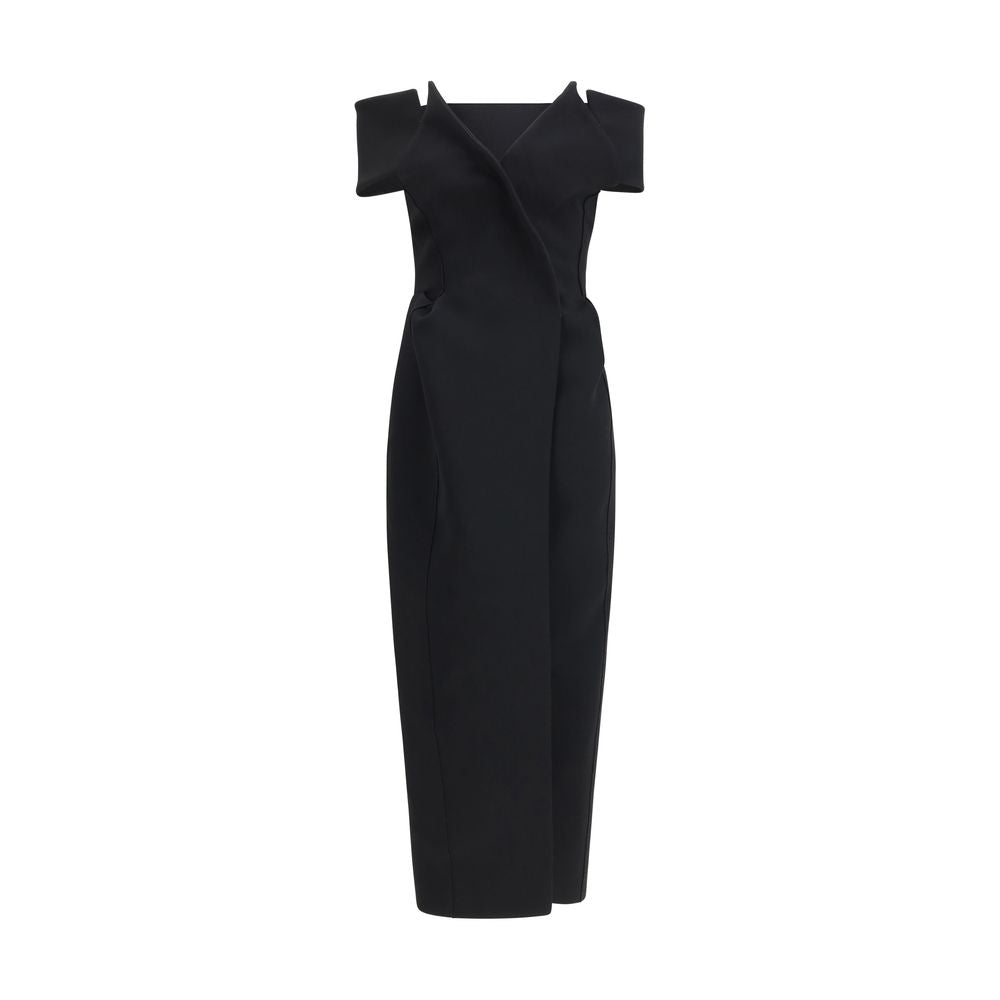 Khaite 100% Polyester dress in black