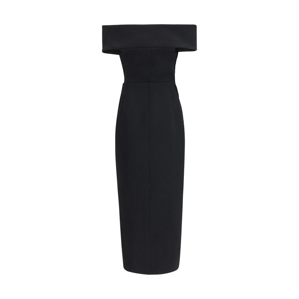 Khaite 100% Polyester dress in black — view 2