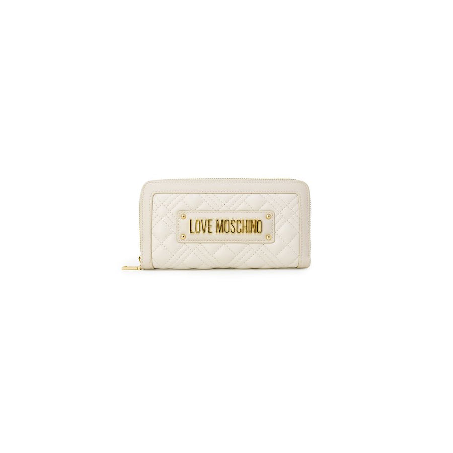 Love Moschino Polyurethane wallet in beige