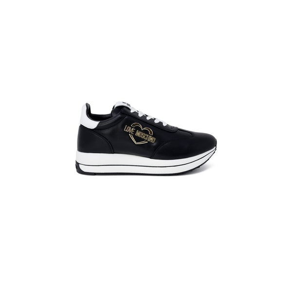 Love Moschino 50% Leather sneaker in black