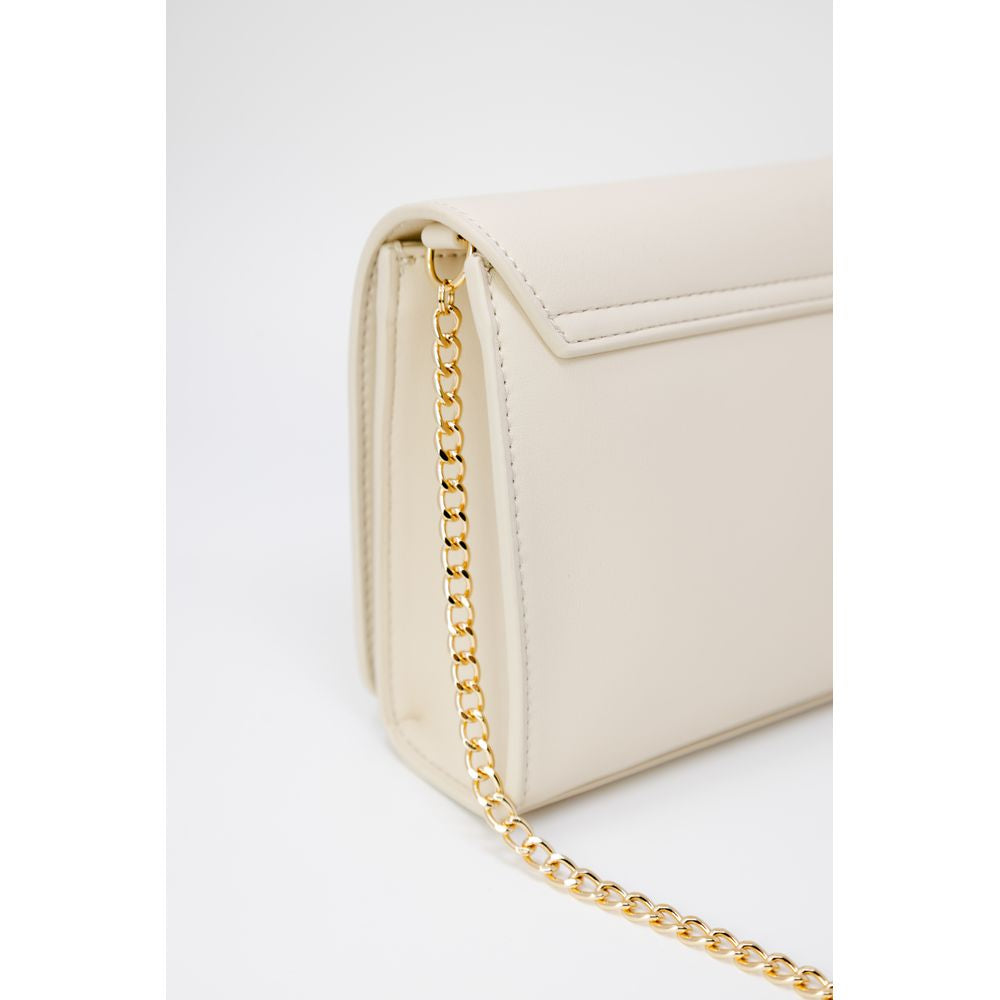 Beige Polyethylene Handbag Bag