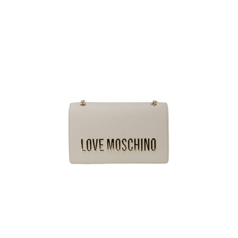 Beige Polyethylene Handbag Bag