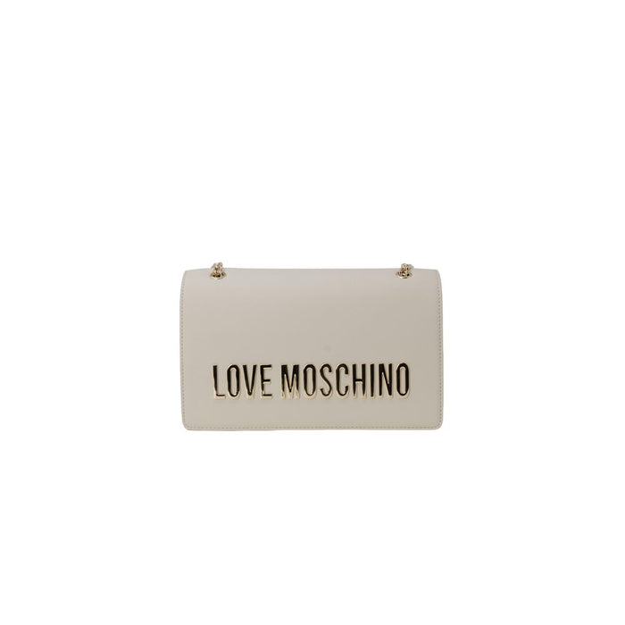 Beige Polyethylene Handbag Bag