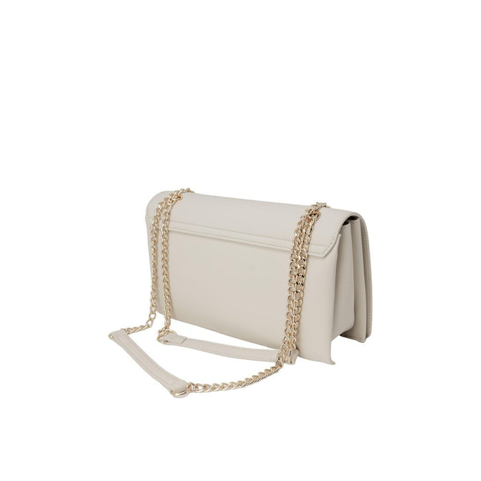 Beige Polyethylene Handbag Bag