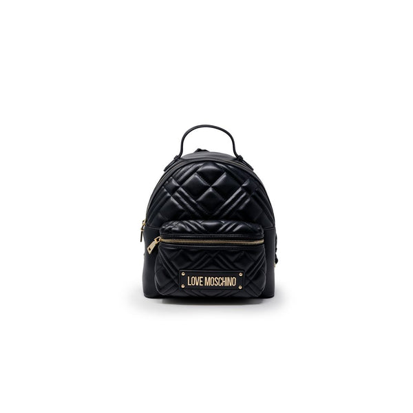 Love Moschino Polyurethane backpack in black