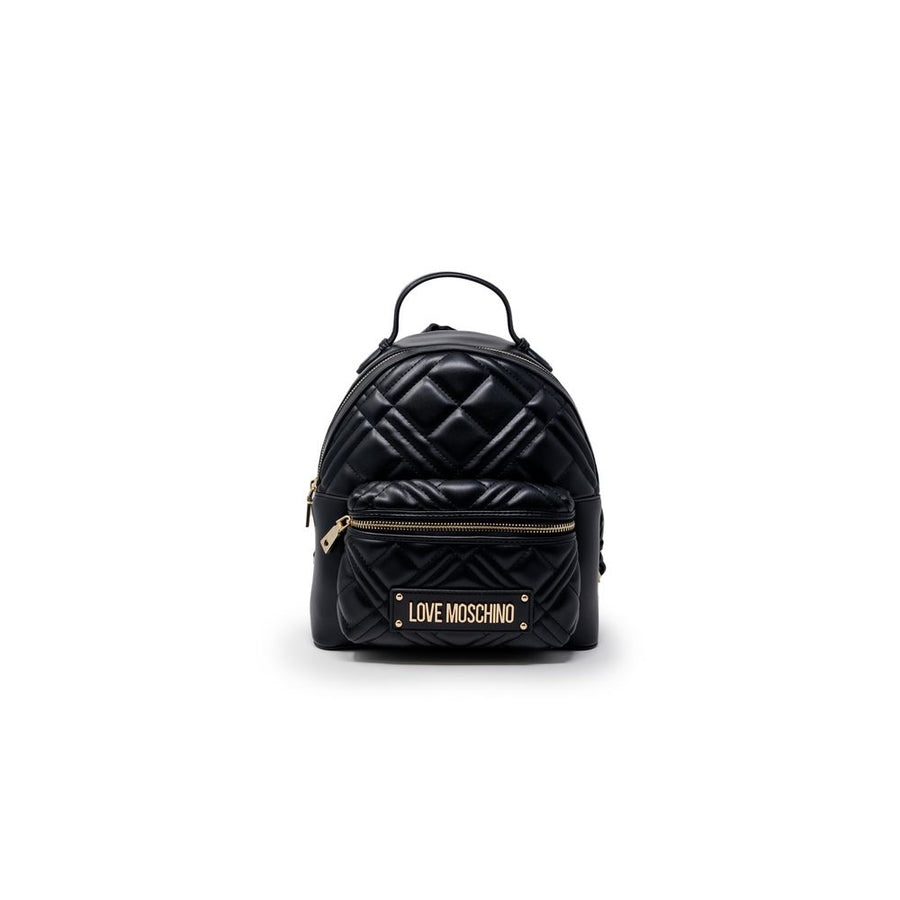 Love Moschino Polyurethane backpack in black