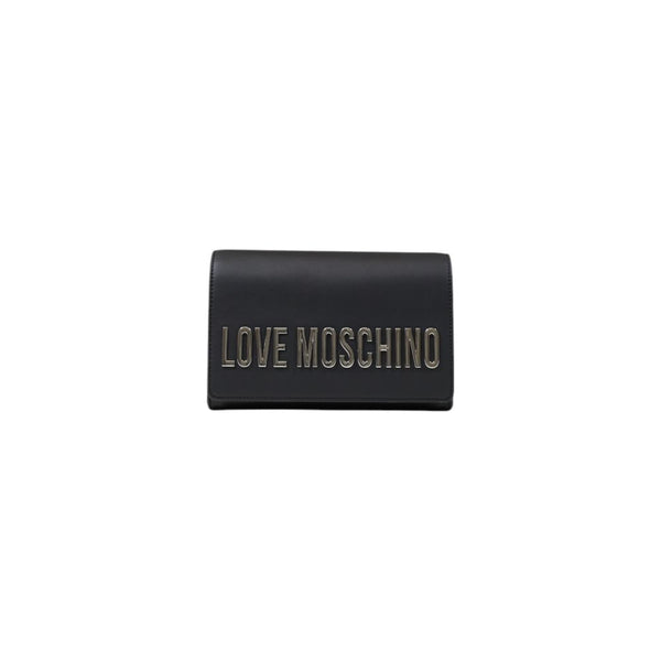 Love Moschino 100% polyurethane clutch in black