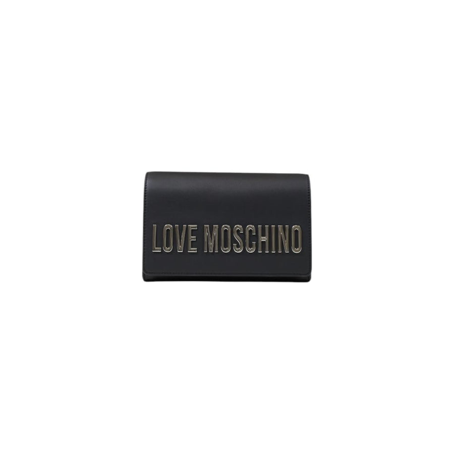 Love Moschino 100% polyurethane clutch in black