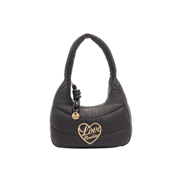 Love Moschino 95% nylon shoulder bag in black