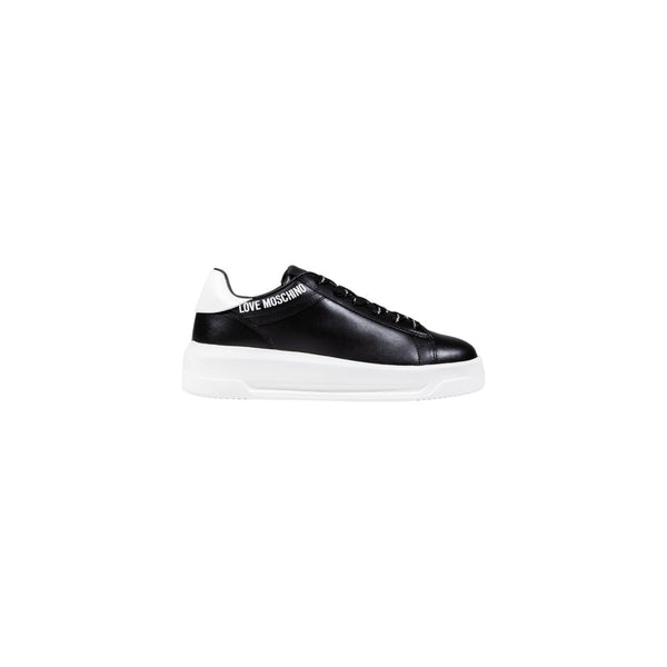 Love Moschino Synthetic leather sneaker in black