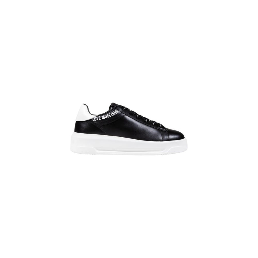 Love Moschino Synthetic leather sneaker in black