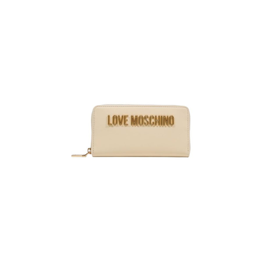 Love Moschino 100% polyurethane wallet in beige