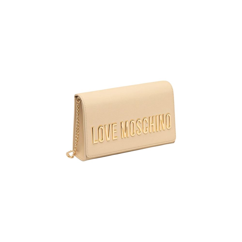 Beige Polyethylene Handbag Bag