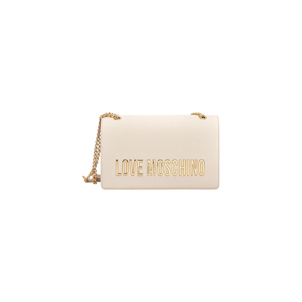 Beige Polyethylene Handbag Bag