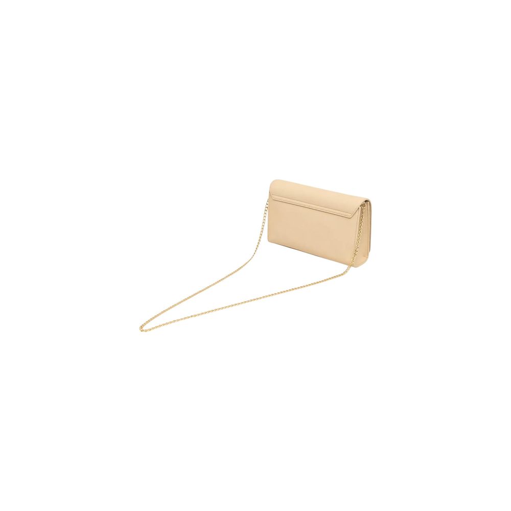 Beige Polyethylene Handbag Bag
