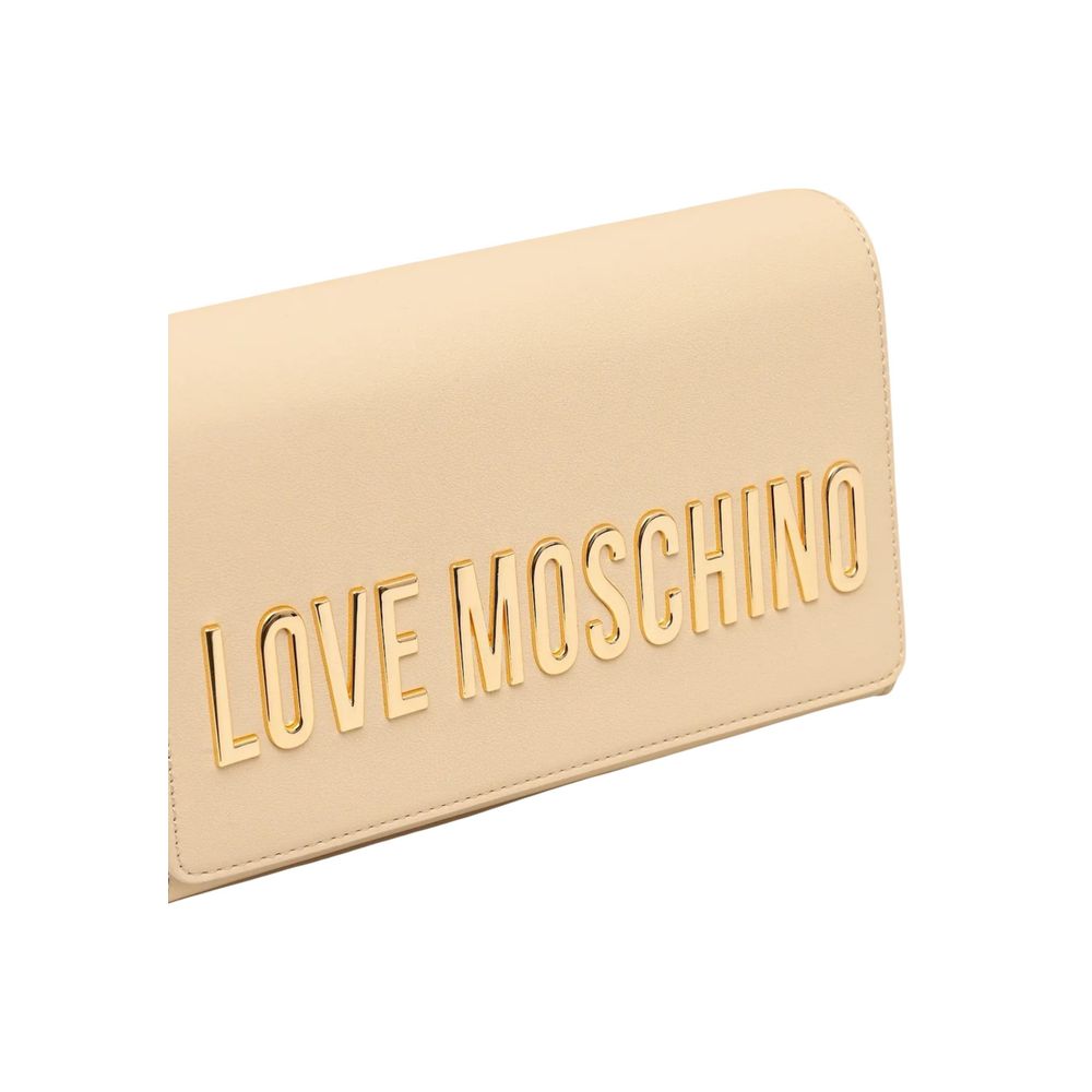 Beige Polyethylene Handbag Bag