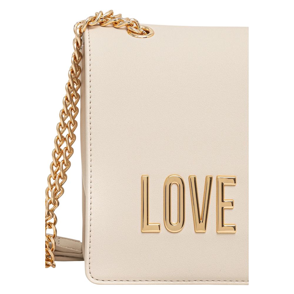 Beige Polyethylene Handbag Bag