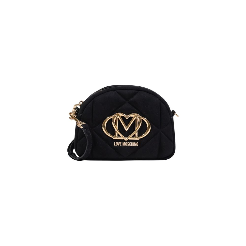 Black Suede Leather Handbag Bag