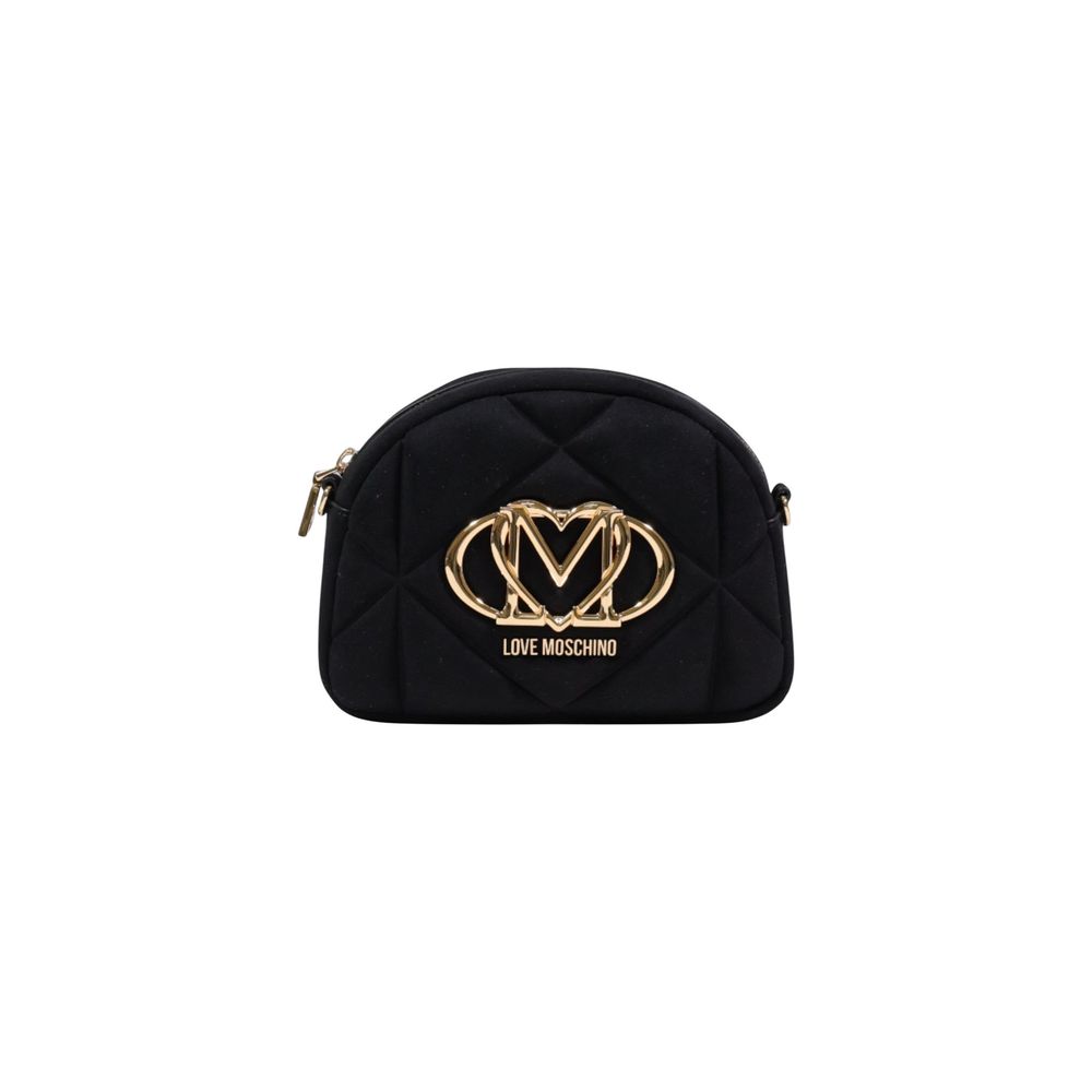 Black Suede Leather Handbag Bag