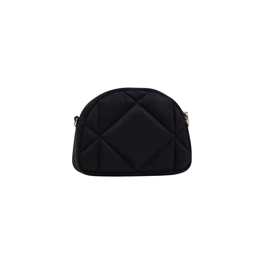 Black Suede Leather Handbag Bag