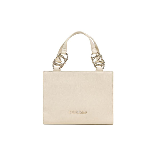 Love Moschino 100% Polyethylene shoulder bag in beige