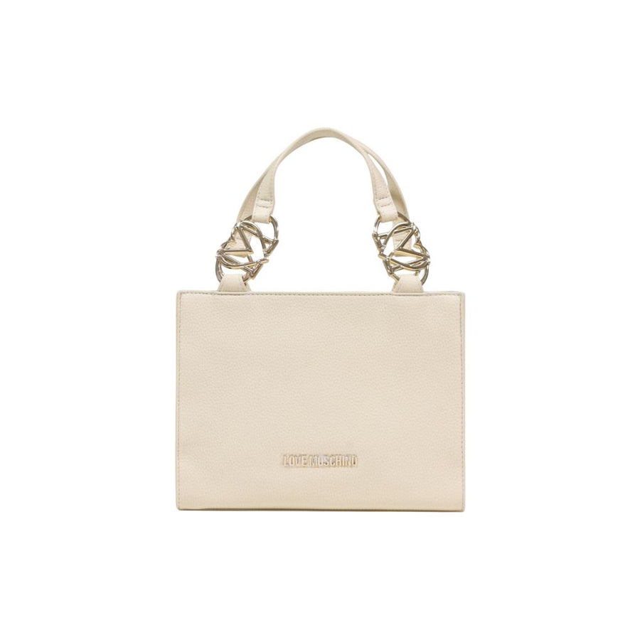 Love Moschino 100% Polyethylene shoulder bag in beige