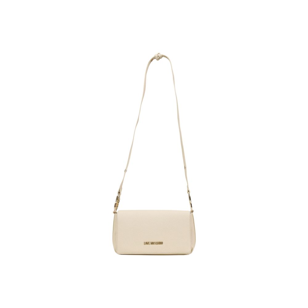 Beige Polyethylene Handbag Bag