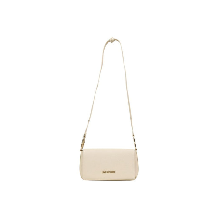 Beige Polyethylene Handbag Bag